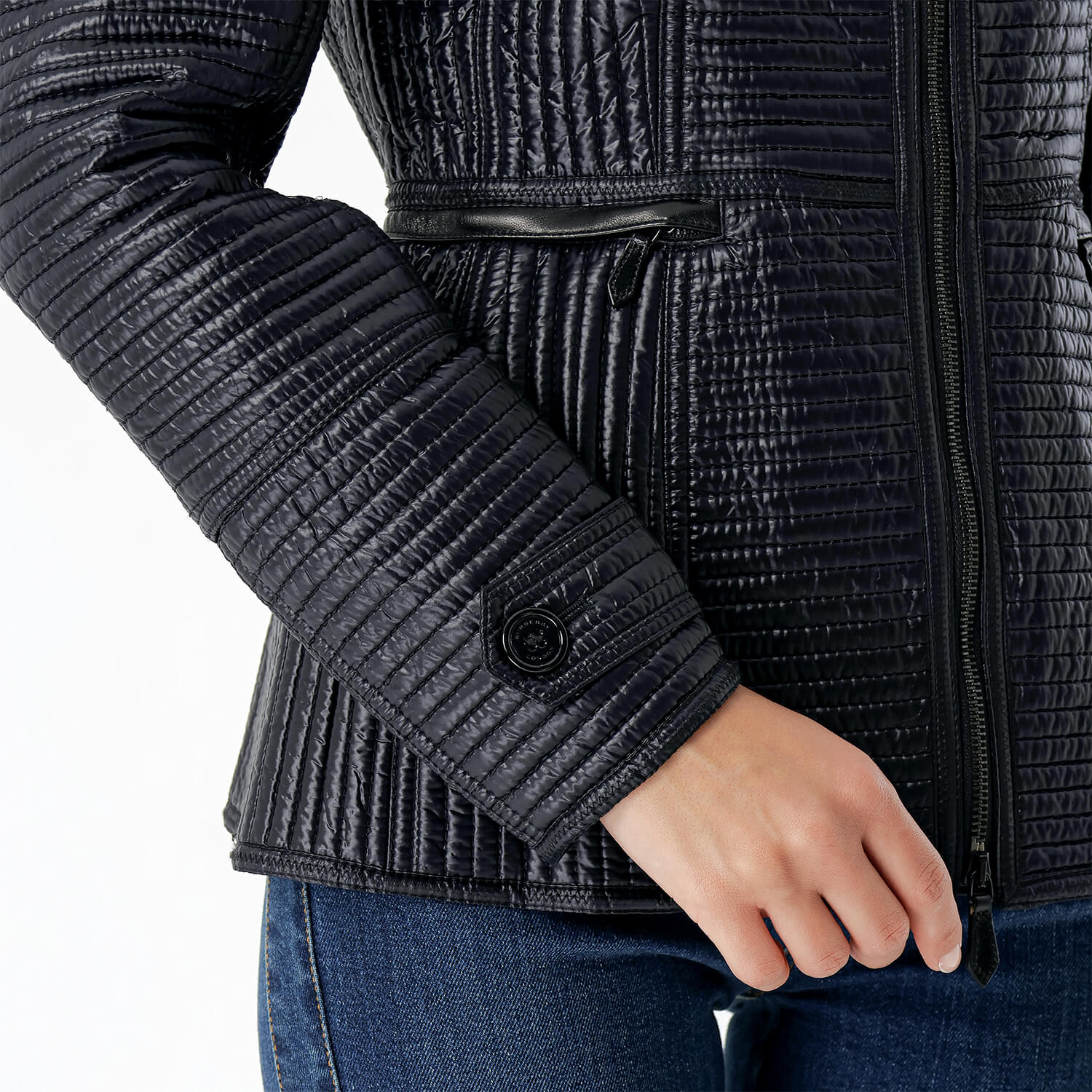 Burberry - Black Striped Zip Jacket